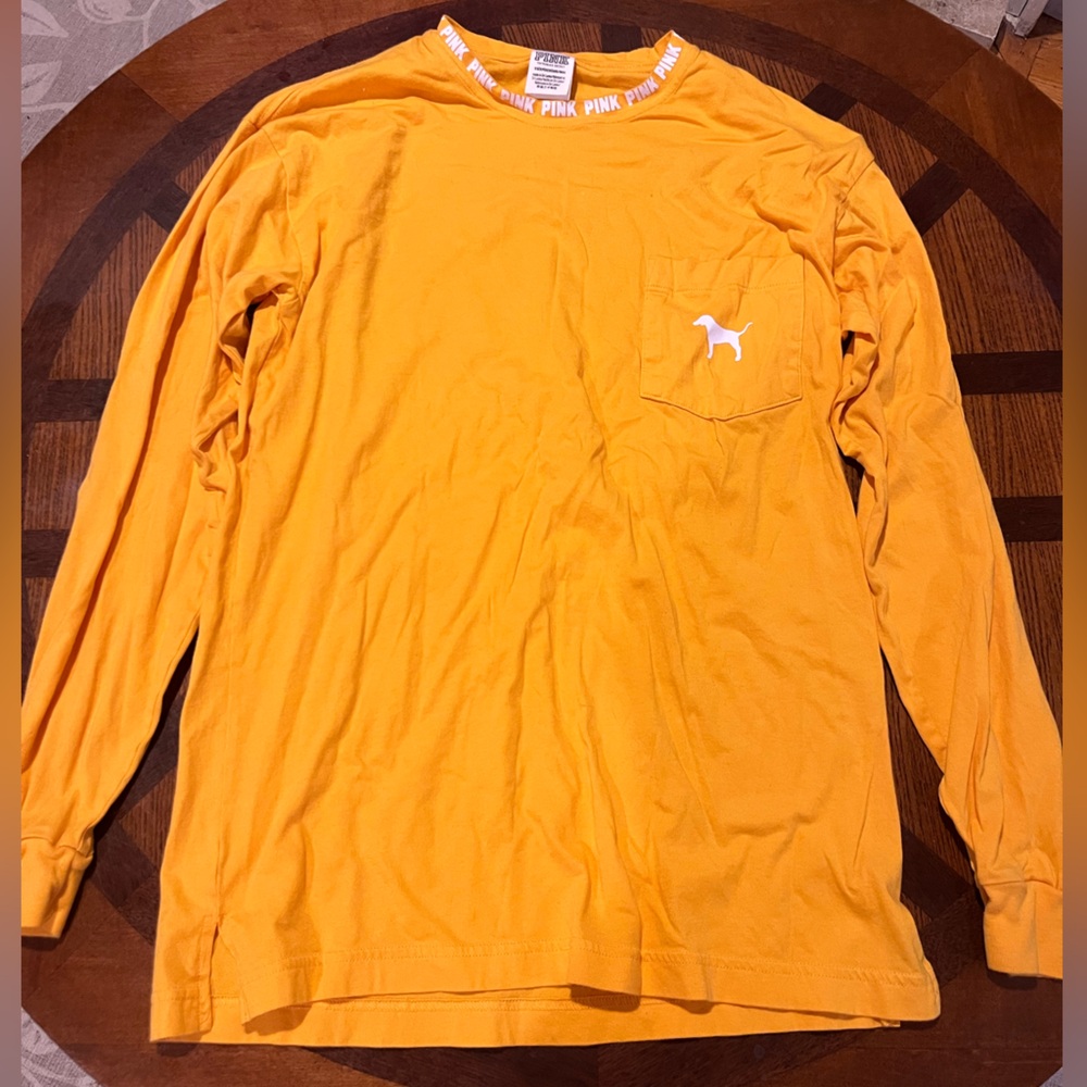 PINK Victoria’s Secret Yellow Long Sleeve Shirt